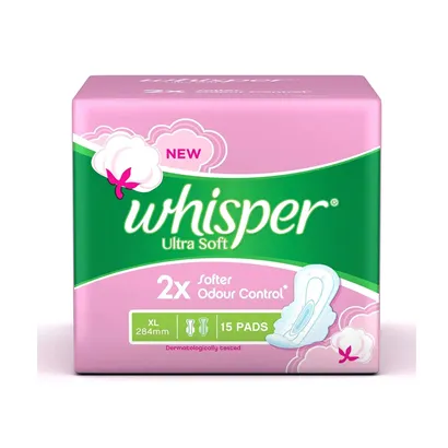 whisper-ultra-soft-xl-plus-15-pads